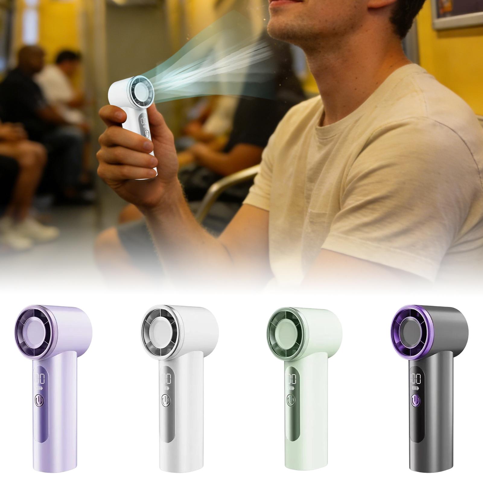 Outdoor Camping Misting Fan - مروحة يدوية صغيرة قابلة لإعادة الشحن