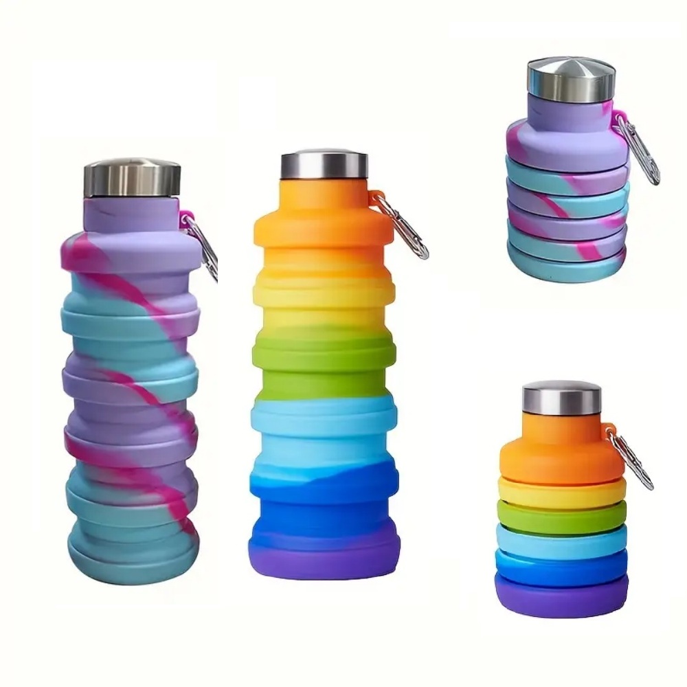Collapsible Water Bottle - زجاجة ماء سيليكون قابلة للطي سعة