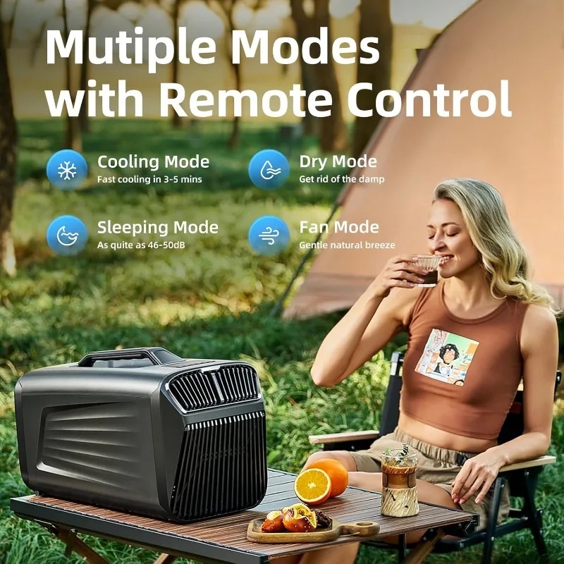Outdoor Camping Air Conditioner - مكيف هواء محمول 5200BTU للخيام، منخفض