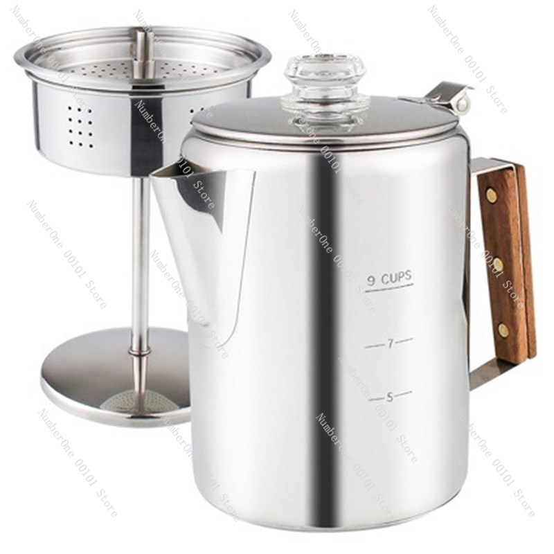 Camp Percolator Coffee - أجهزة تحضير القهوة للتخييم، وعاء قهوة