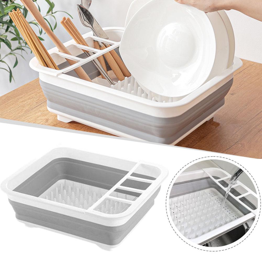 Outdoor Camping Sink - رف تجفيف أطباق قابل للطي، منظم