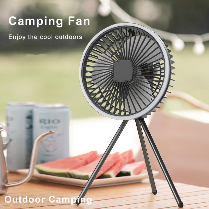 Outdoor Camping Misting Fan - مروحة تخييم محمولة 10000 مللي أمبير/ساعة