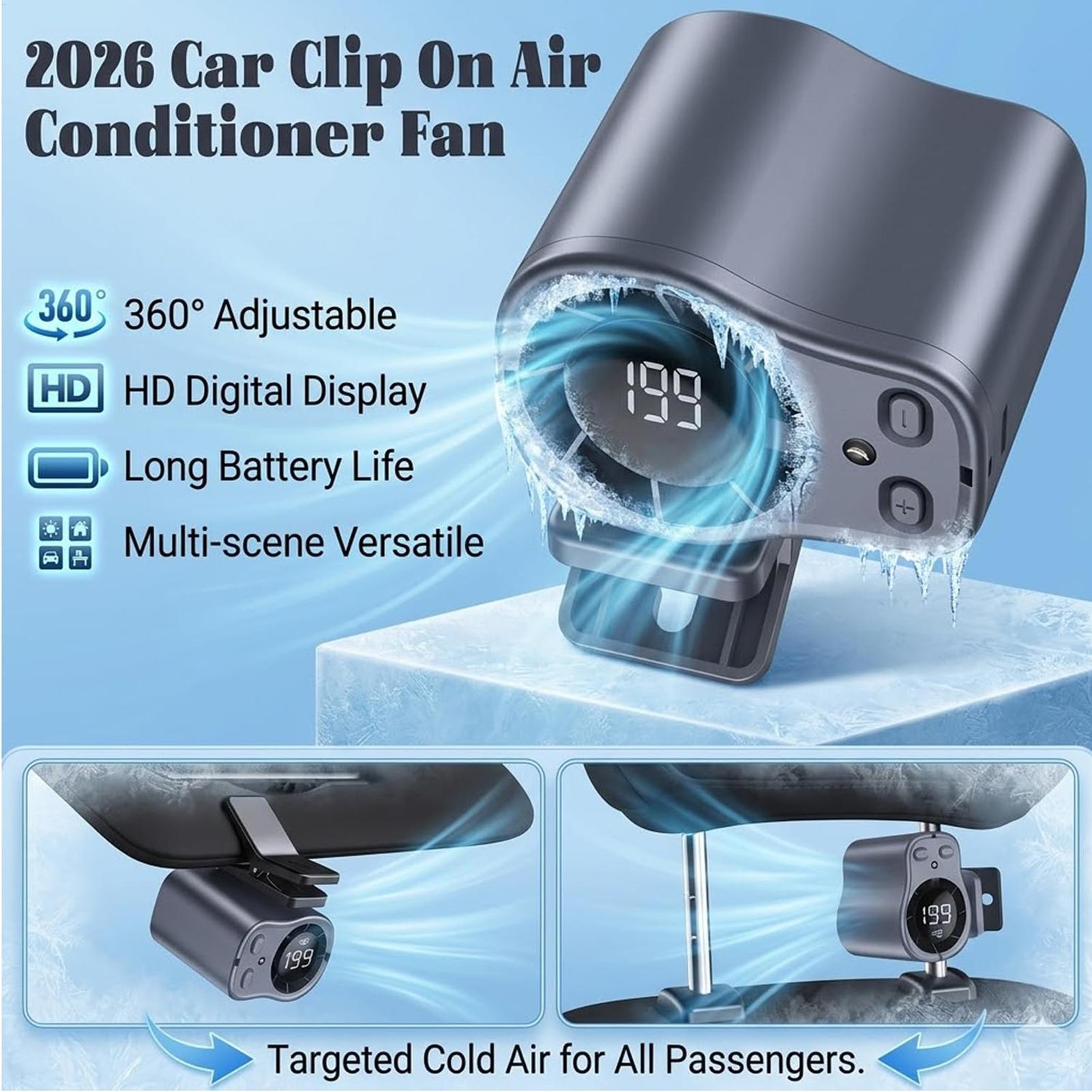 Outdoor Camping Misting Fan - مروحة سيارة بتبريد أشباه الموصلات قابلة
