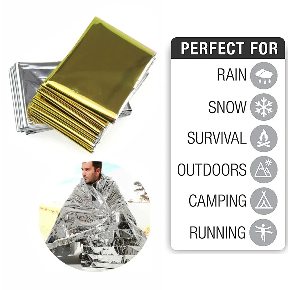 Outdoor Camping Rug Waterproof - 5 قطعة بطانية حرارية للطوارئ للطي