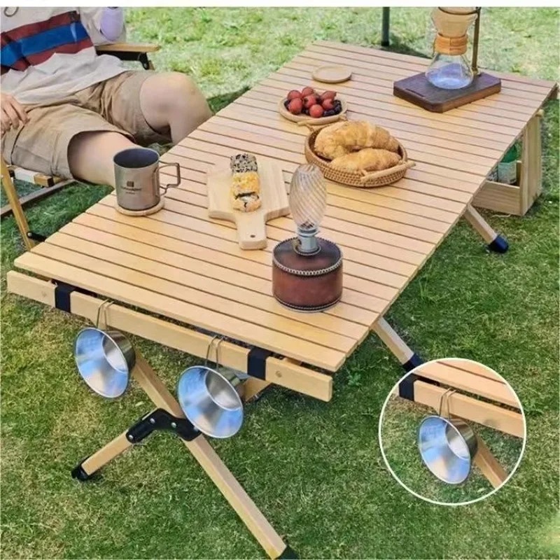 Outdoor Camping Activities - طاولة تخزين لفة البيض للتخييم والشواء
