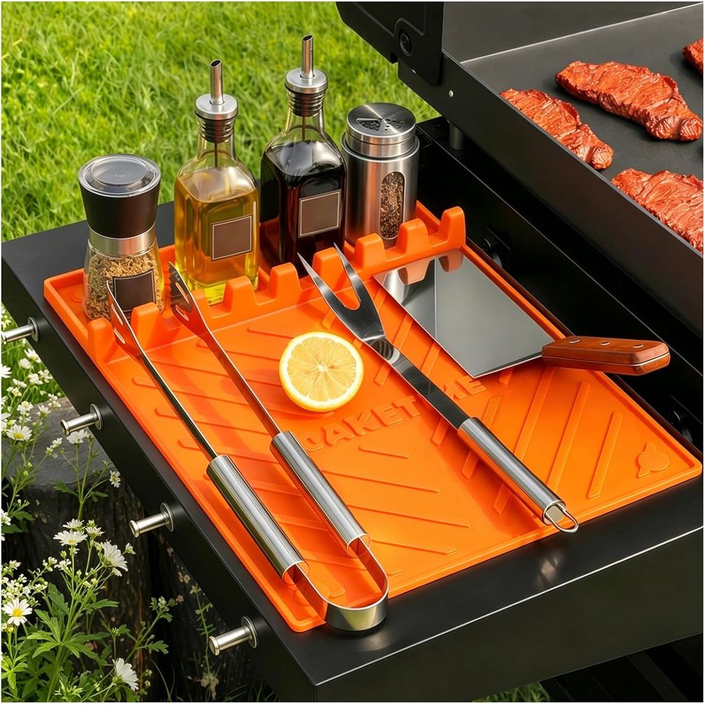 Outdoor Camping Mat - حصائر شواء سيليكون أو ملحقات الشواء،