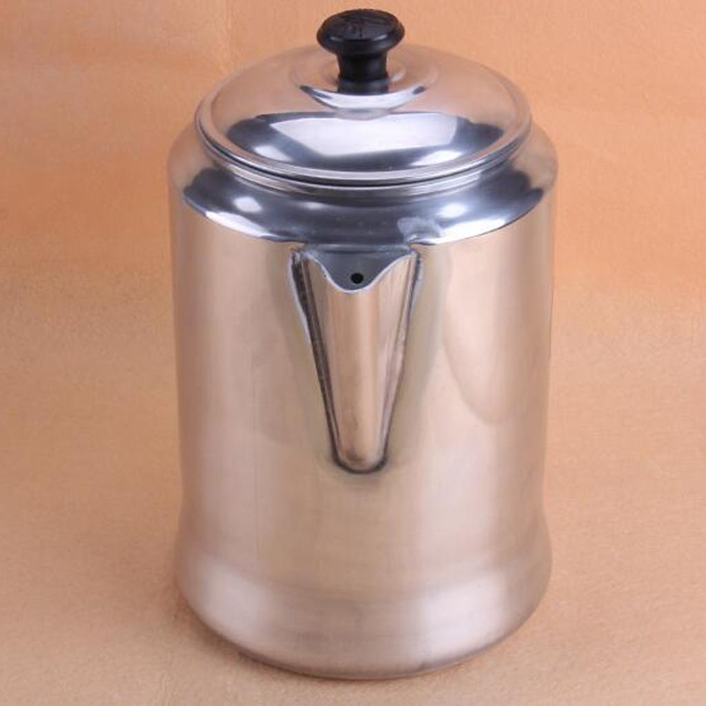 Camp Percolator Coffee - إبريق قهوة من الألومنيوم للتخييم، غلاية