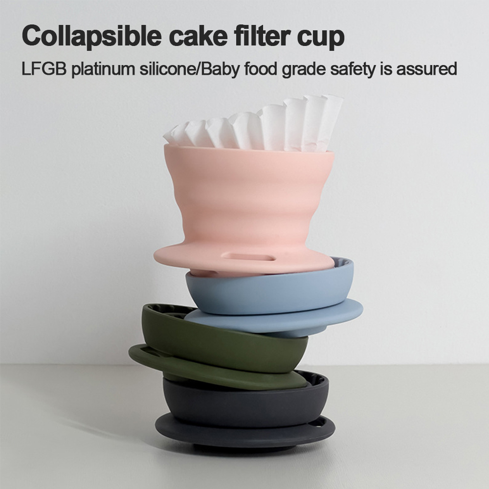 Collapsible Water Bottle - مرشح قهوة سيليكون قابل للطي بدرجة