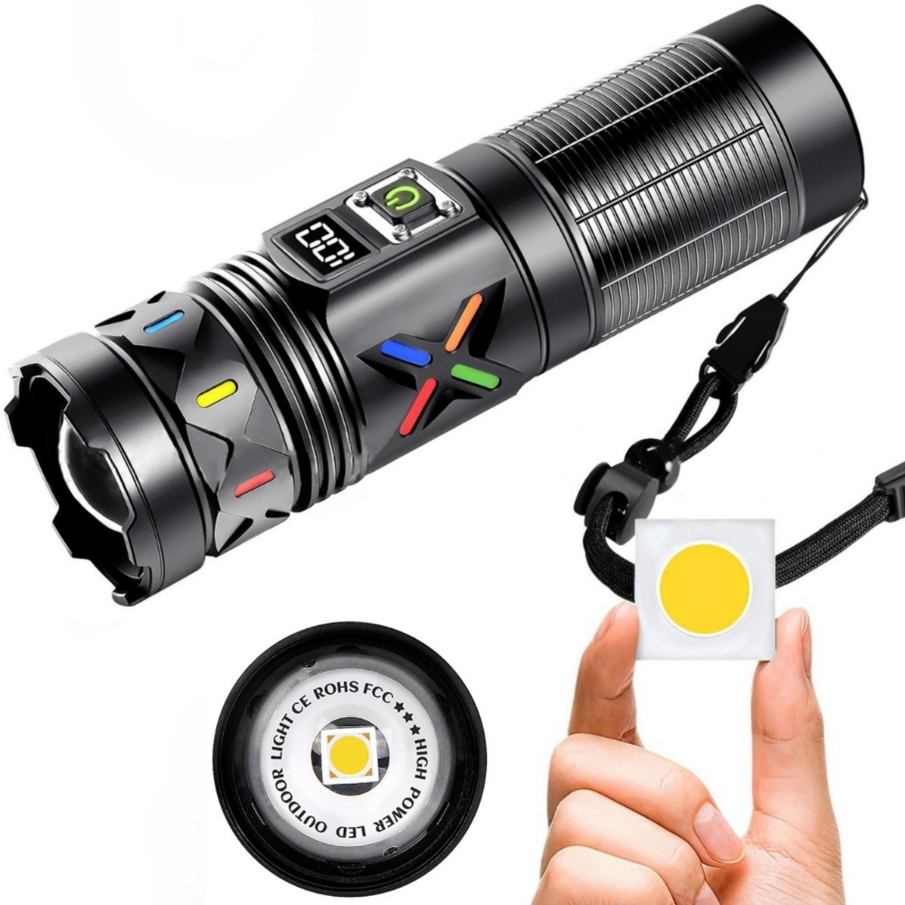 Outdoor Camping Lantern - مصباح يدوي LED عالي القوة قابل