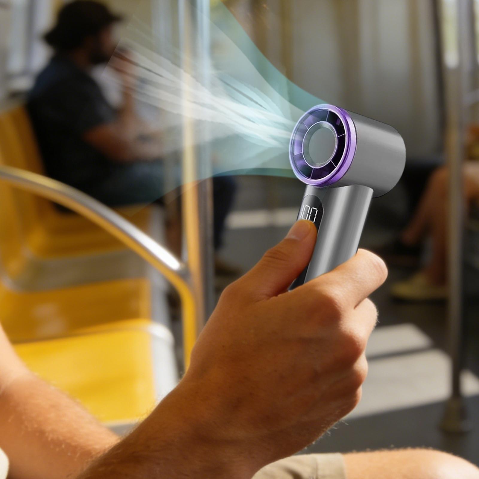 مروحة يدوية صغيرة قابلة لإعادة - مراجعة Outdoor Camping Misting Fan وسعره