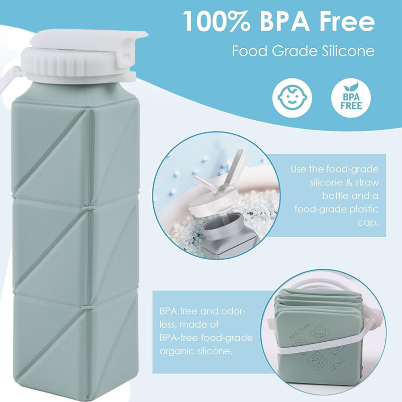 زجاجة مياه قابلة للطي بغطاء من - مراجعة Collapsible Water Bottle وسعره
