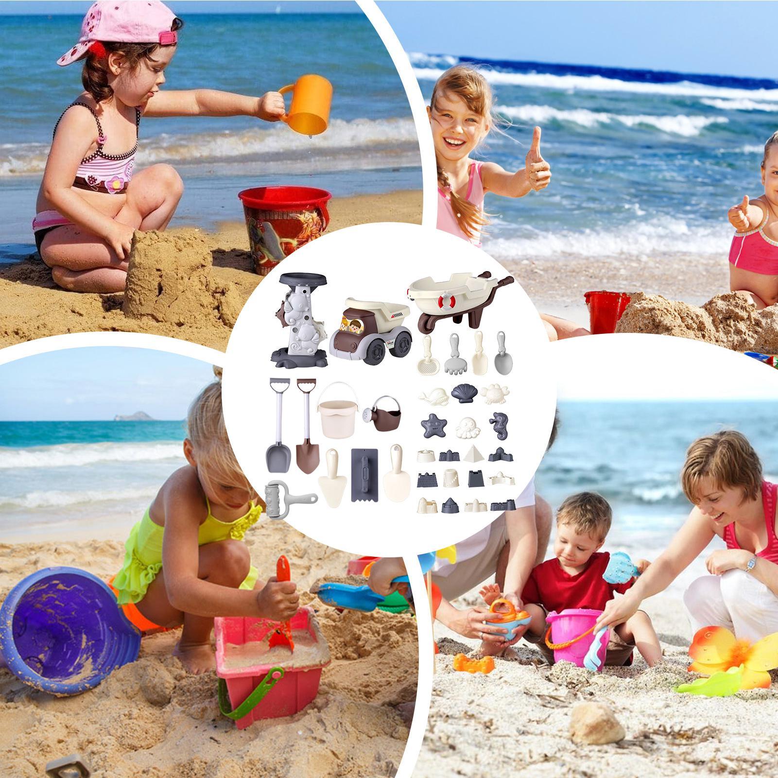 ألعاب رمل الشاطئ دلو رمل ومجار - مراجعة Outdoor Camping Kids Activities وسعره