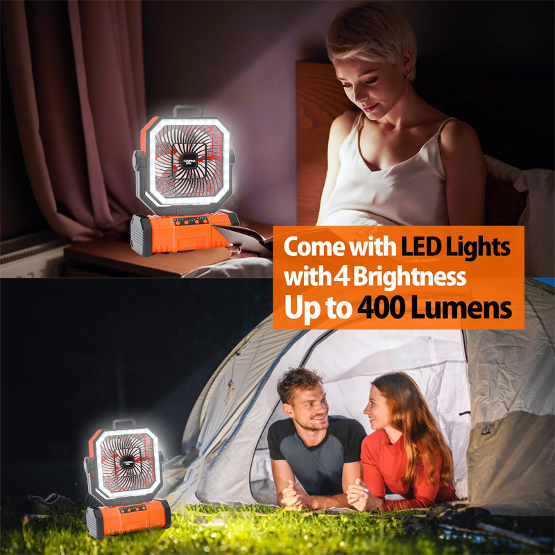 مروحة سقف للتخييم بسعة 20000 م - مراجعة Outdoor Camping Misting Fan وسعره