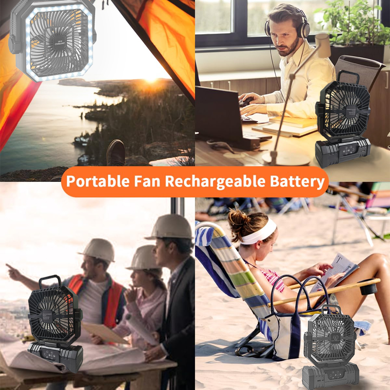 مروحة سقف للتخييم بسعة 20000 م - مراجعة Outdoor Camping Misting Fan وسعره