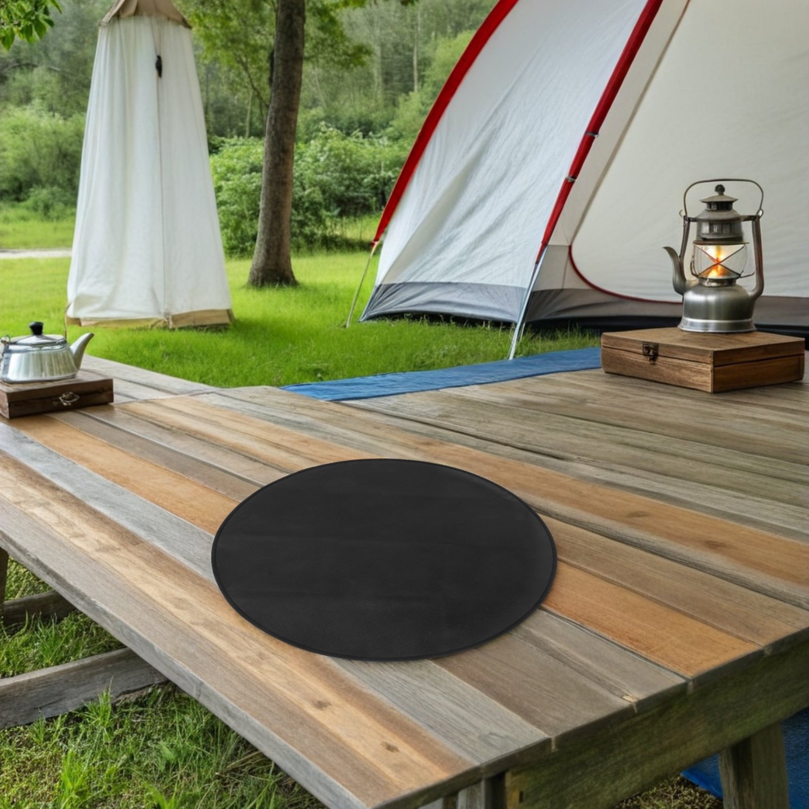 بساط دائري مقاوم للحرارة ومضاد - مراجعة Outdoor Camping Decke وسعره