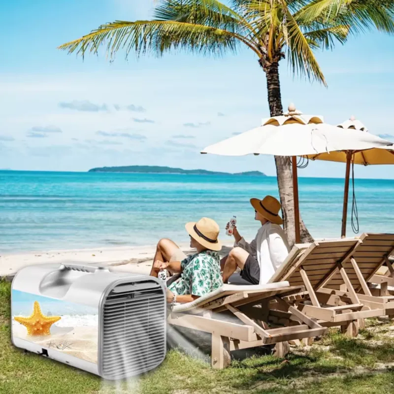 مكيف هواء محمول صغير عالي الجو - مراجعة Outdoor Camping Air Conditioner وسعره