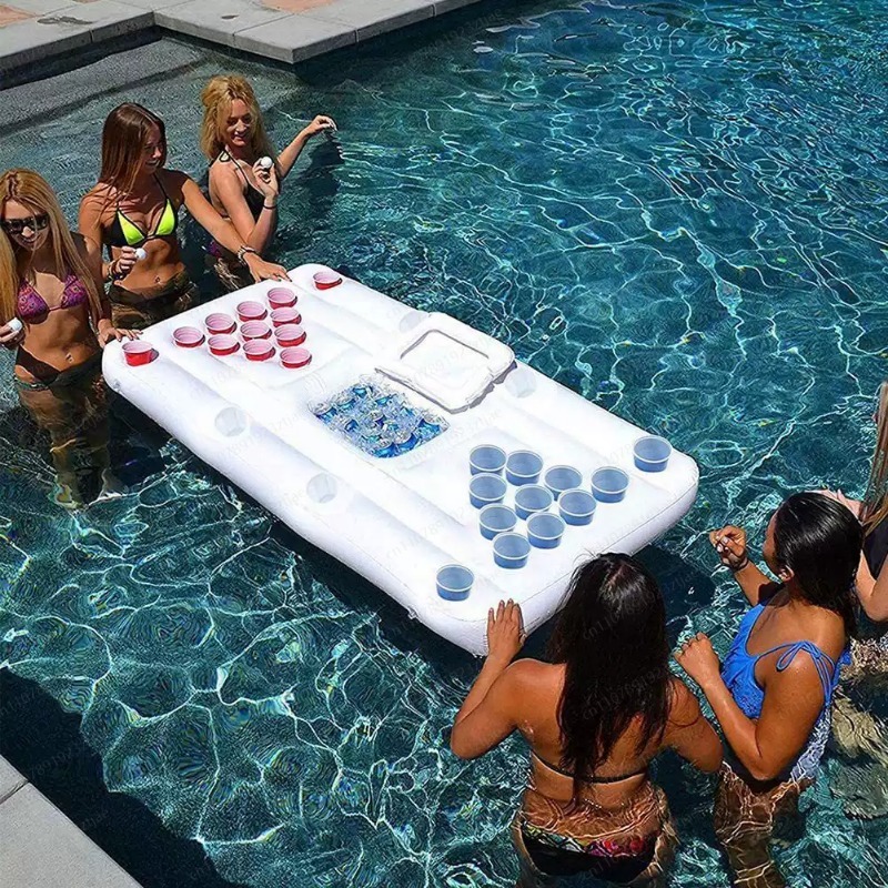 طاولة عائمة قابلة للنفخ للمسبح - مراجعة Outdoor Camping Games وسعره