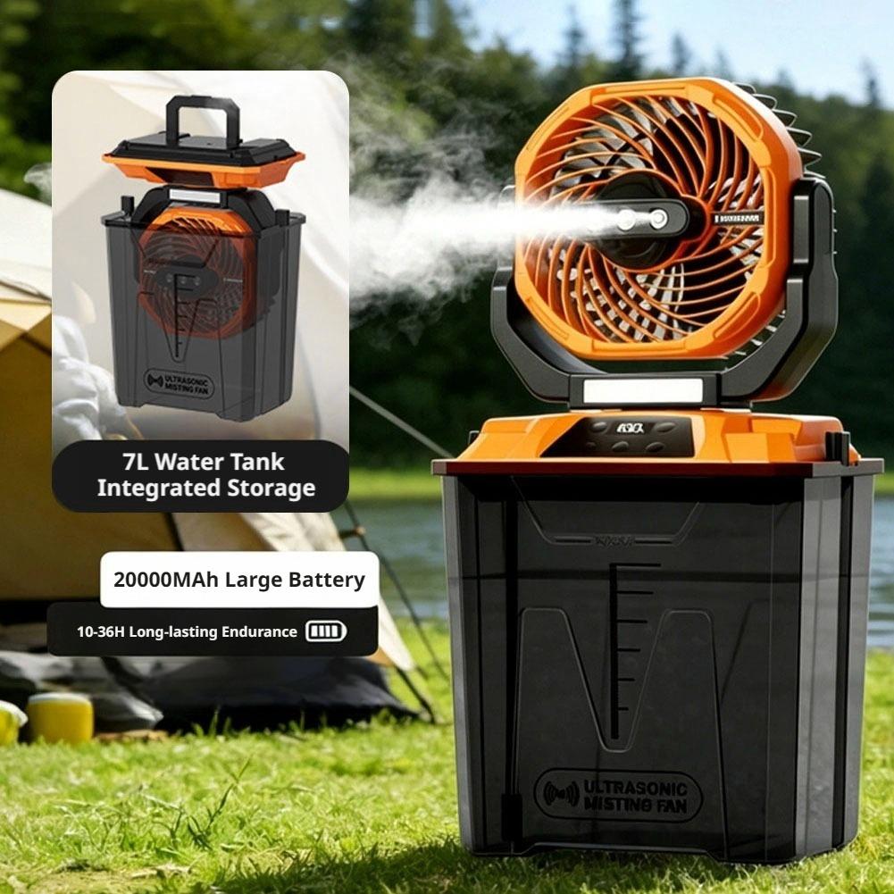 مروحة تبريد محمولة جديدة للاست - مراجعة Outdoor Camping Misting Fan وسعره