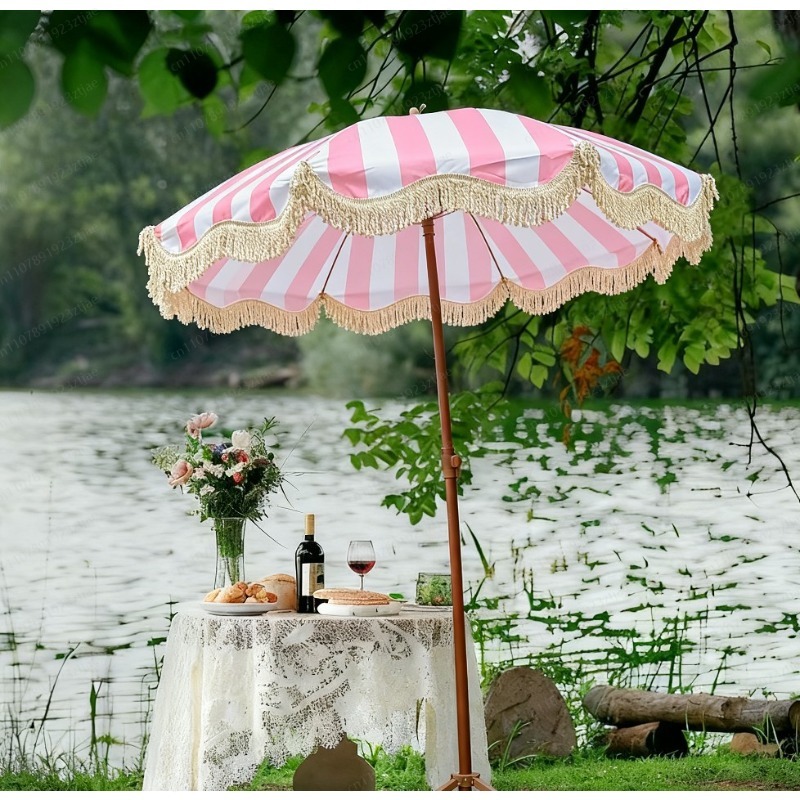 مظلة سوقية بشرابة، مظلة شمسية  - مراجعة Outdoor Camping Decke وسعره