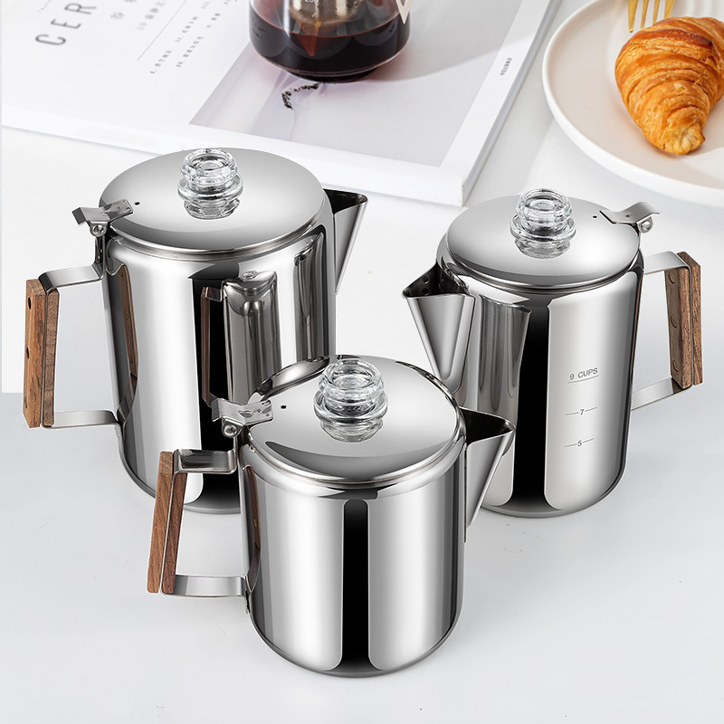 إبريق قهوة من الفولاذ المقاوم  - مراجعة Camp Percolator Coffee وسعره