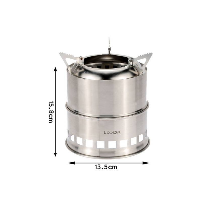 Lixada-موقد خشبي من الفولاذ ال - مراجعة Outdoor Camping Sink وسعره