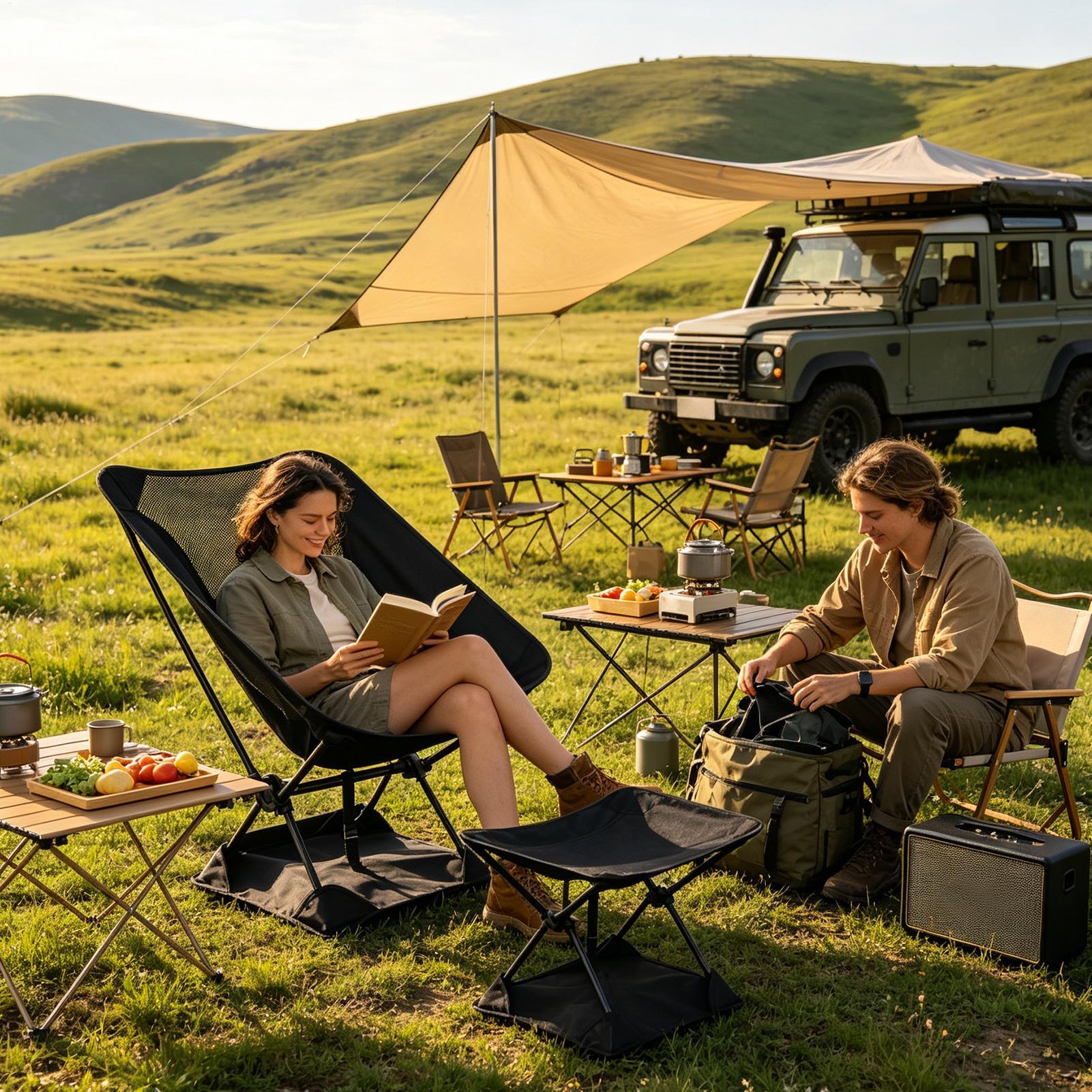 غطاء أرضي لكراسي التخييم سهل ا - مراجعة Outdoor Camping Sink وسعره