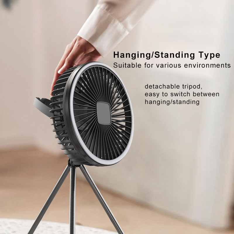 مروحة تخييم محمولة 10000 مللي  - مراجعة Outdoor Camping Misting Fan وسعره