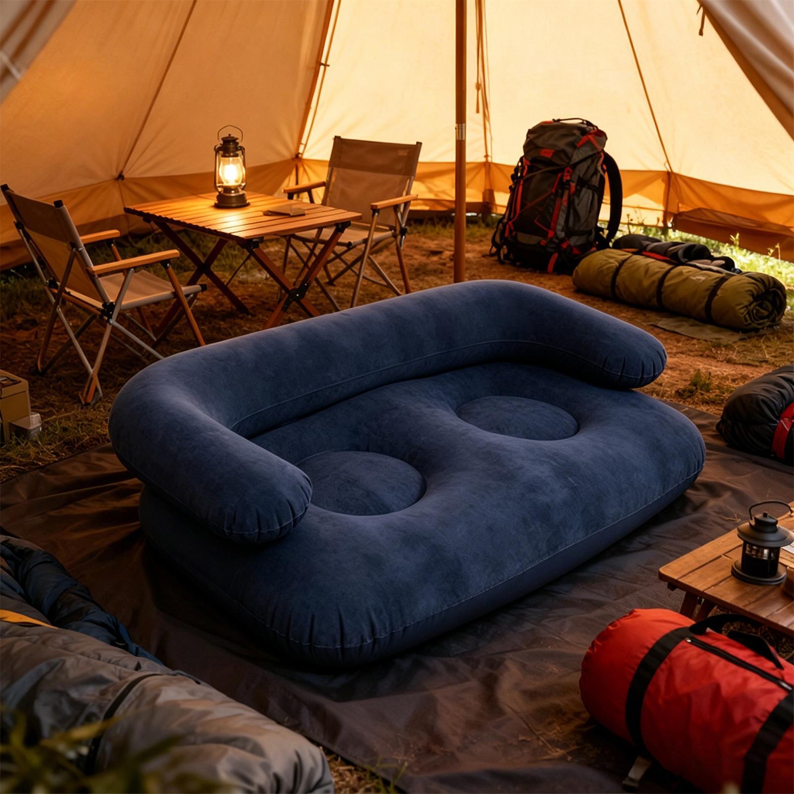 أريكة قابلة للنفخ مقاس 135×66× - مراجعة Outdoor Camping Decke وسعره