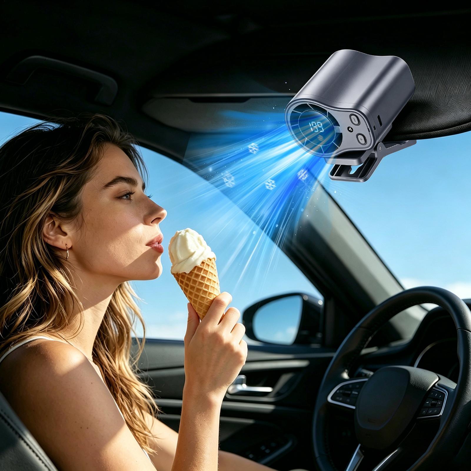 مروحة سيارة بتبريد أشباه الموص - مراجعة Outdoor Camping Misting Fan وسعره