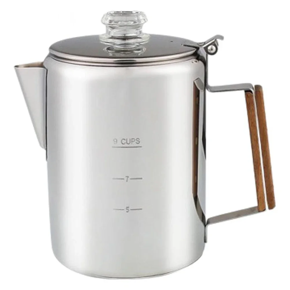 9 كوب صانع القهوة التخييم Perc - مراجعة Camp Percolator Coffee وسعره