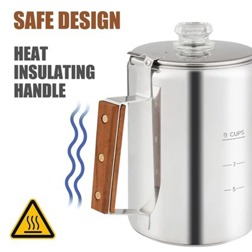 9 كوب صانع القهوة التخييم Perc - مراجعة Camp Percolator Coffee وسعره