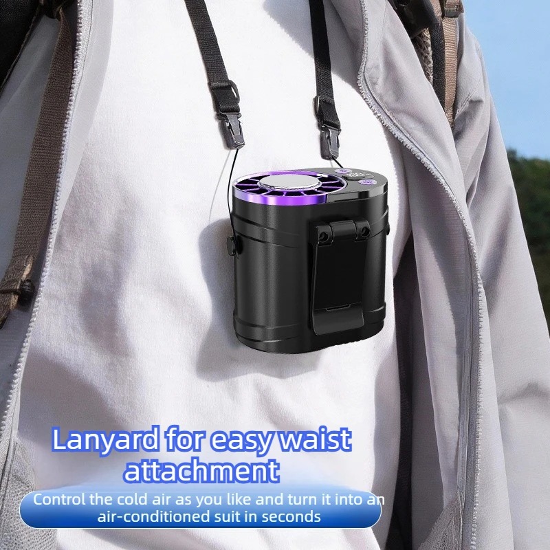 مروحة خصر محمولة قابلة لإعادة  - مراجعة Outdoor Camping Misting Fan وسعره