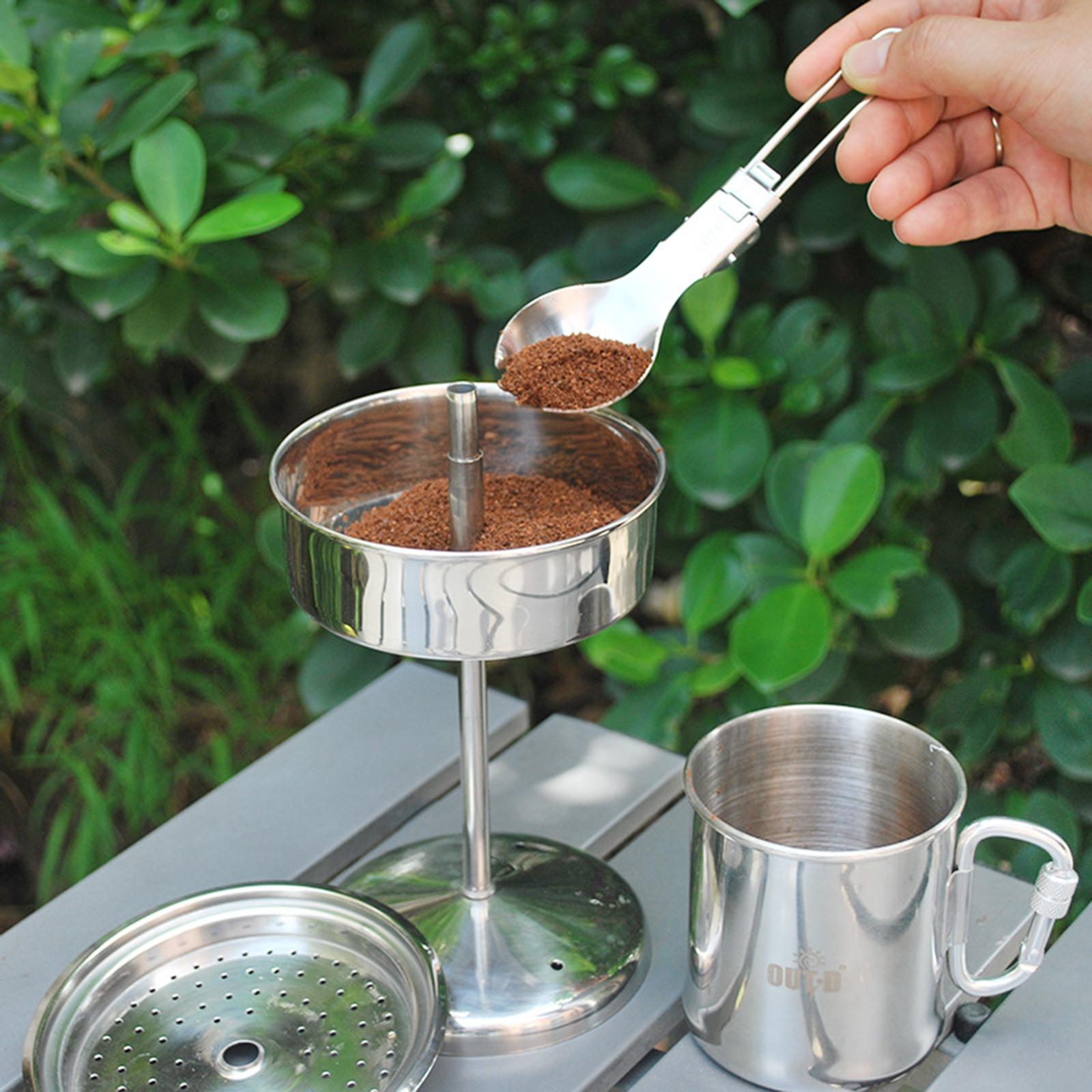 وعاء قهوة للتخييم من الفولاذ ا - مراجعة Camp Percolator Coffee وسعره