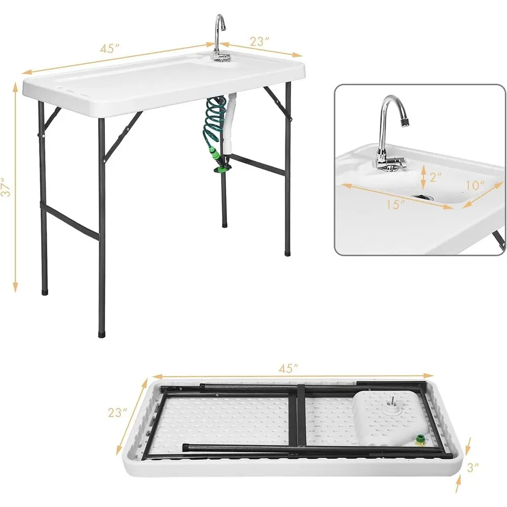 حوض غسيل محمول عالي التحمل للت - مراجعة Outdoor Camping Sink وسعره