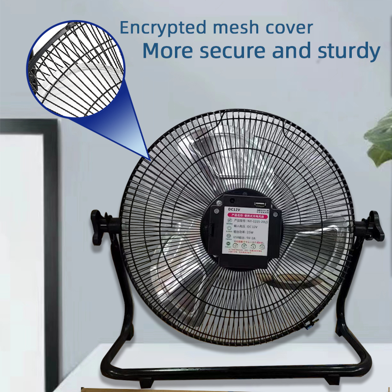 مروحة شمسية محمولة قابلة لإعاد - مراجعة Outdoor Camping Misting Fan وسعره
