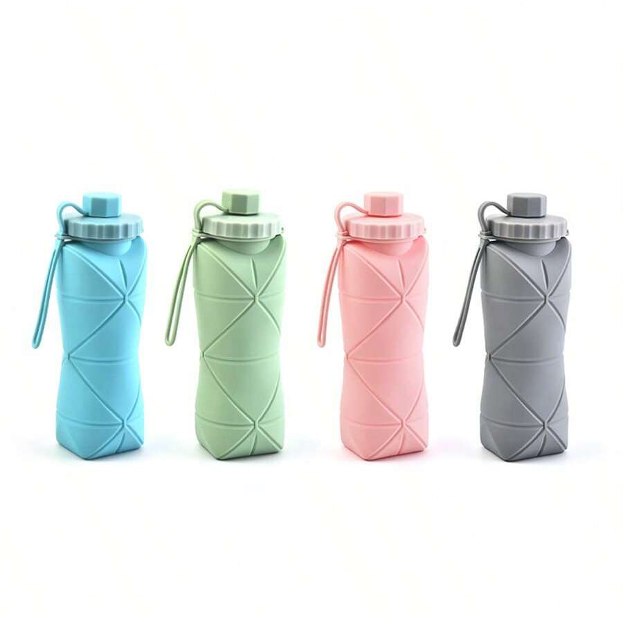 كوب سيليكون قابل للطي سعة 600  - مراجعة Collapsible Water Bottle وسعره