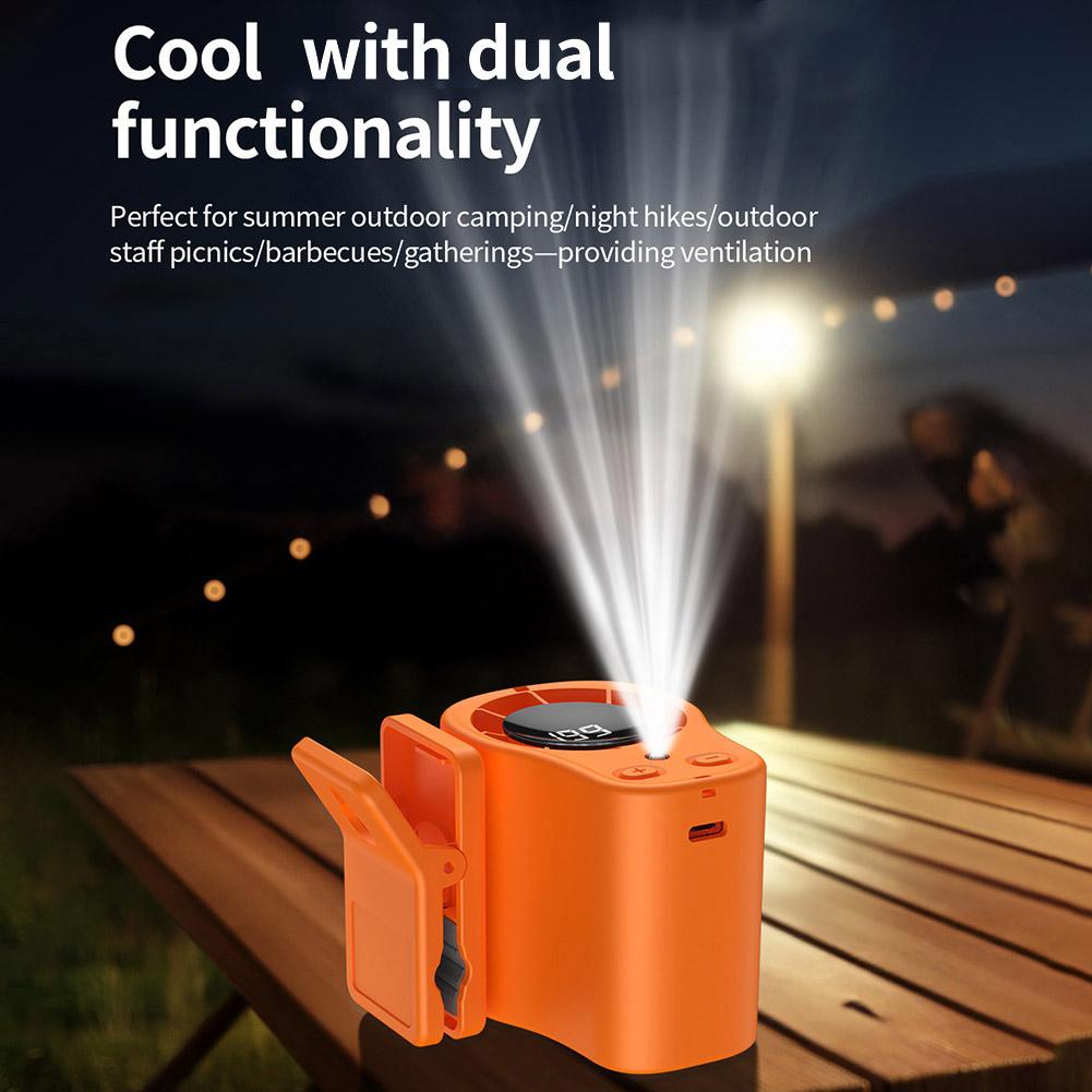 مروحة صغيرة محمولة للخصر بدون  - مراجعة Outdoor Camping Air Conditioner وسعره