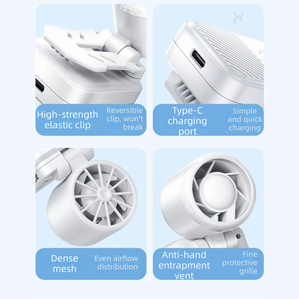 مروحة محمولة خفيفة الوزن تثبت  - مراجعة Outdoor Camping Misting Fan وسعره
