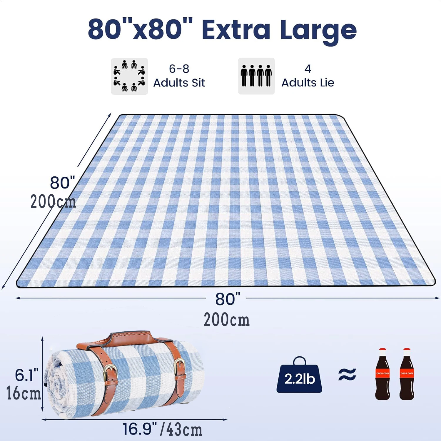 بطانية نزهة كبيرة الحجم من ZHU - مراجعة Outdoor Camping Rug Waterproof وسعره