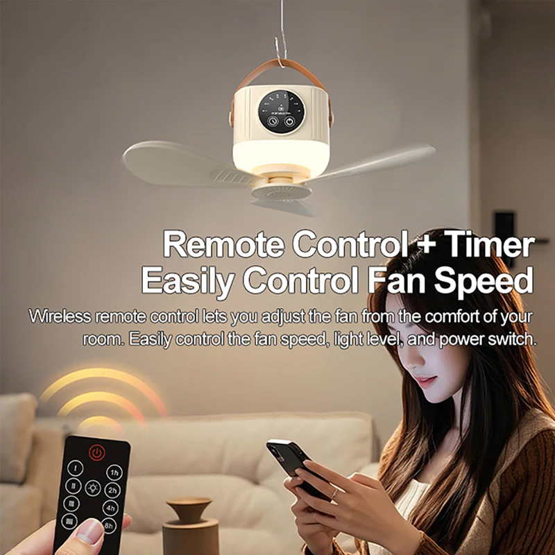 مروحة سقف محمولة قابلة لإعادة  - مراجعة Outdoor Camping Misting Fan وسعره