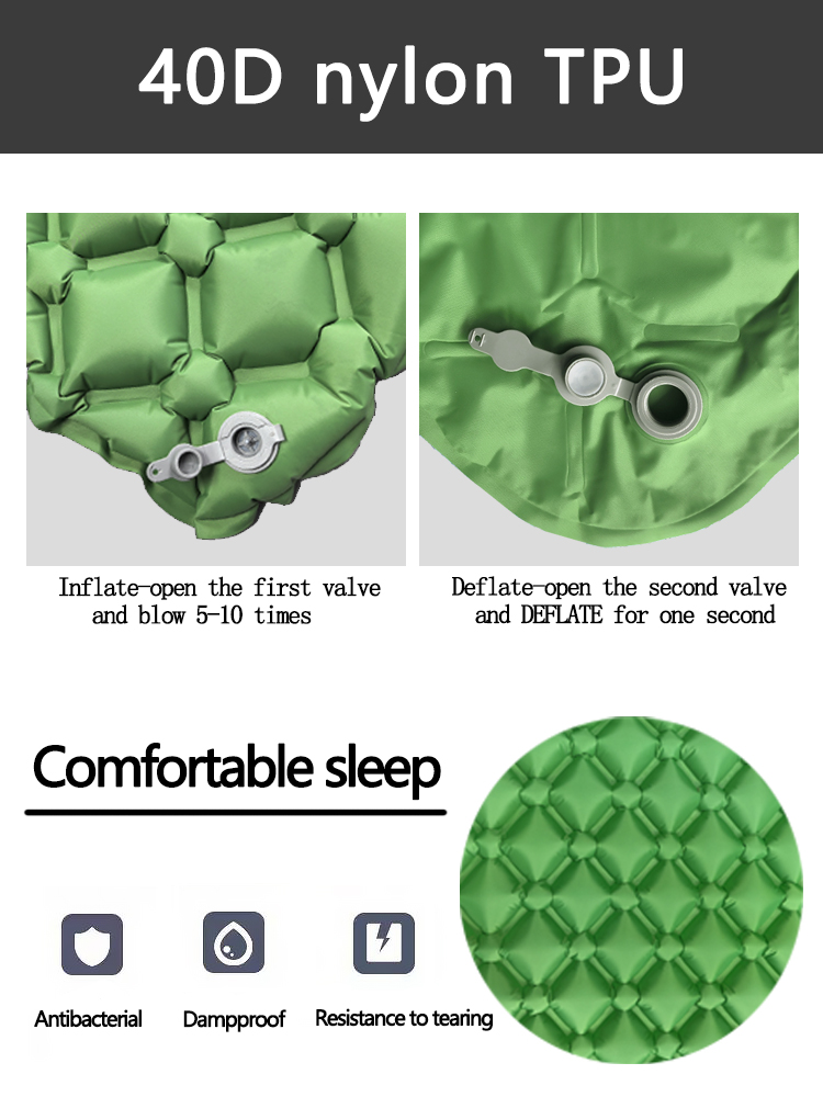 فراش قابل للنفخ للتخييم، سرير  - مراجعة Outdoor Camping Mat وسعره