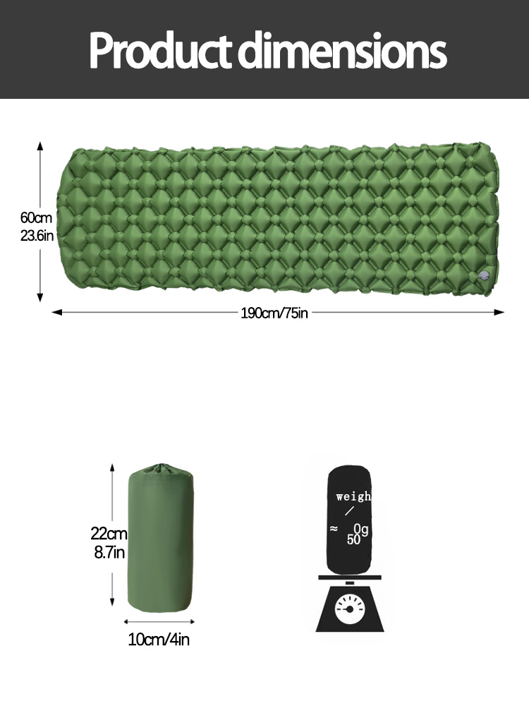 فراش قابل للنفخ للتخييم، سرير  - مراجعة Outdoor Camping Mat وسعره